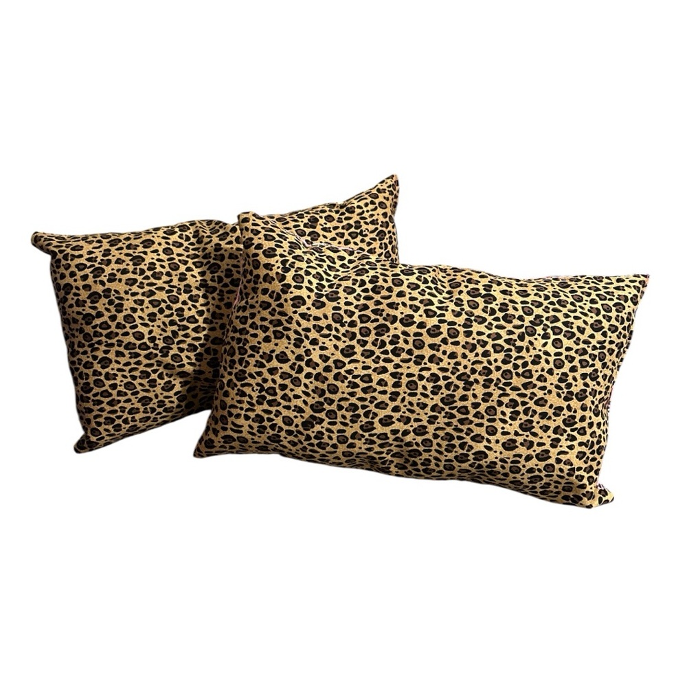 Purse Pillows (Buy Now) Hand crafted by Chef Jamie New Leopard Print set of 2